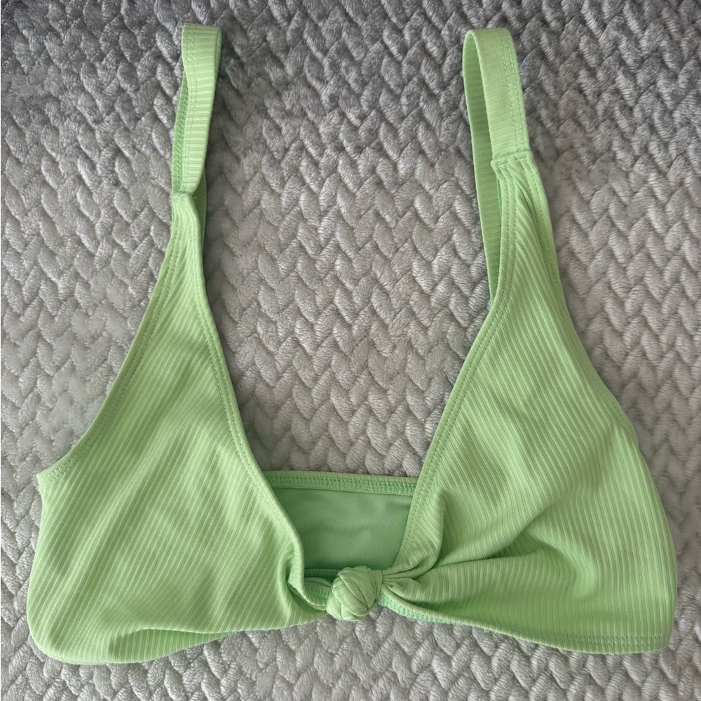 Lime Green Knot Bikini Top